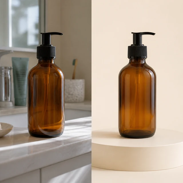 E-commerce product photo before and after AI background cleanup